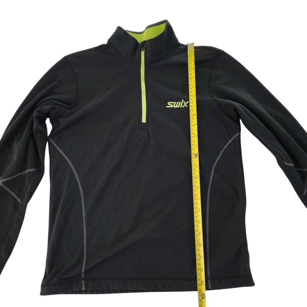 SWIX Black Half-Zip  mid layer men’s size s - Picture 11 of 12